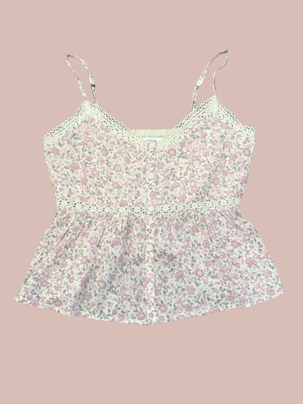 Hollister v-neck babydoll tank